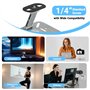 Qacpahucy Support de Projecteur Rotatif à 360° Support Mural en métal Ajustable Compatible avec Les vis de 1/4 Pouce, adapté pou