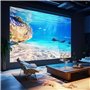 Qacpahucy Support de Projecteur Rotatif à 360° Support Mural en métal Ajustable Compatible avec Les vis de 1/4 Pouce, adapté pou