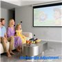 Qacpahucy Support de Projecteur Rotatif à 360° Support Mural en métal Ajustable Compatible avec Les vis de 1/4 Pouce, adapté pou