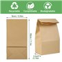 100 Pièces Sacs Sachets en Kraft - Marron Sacs Cadeaux - Petit Sac en Papier - Sac Papier Cadeau - Pochette Cadeau - Sacs Cadeau