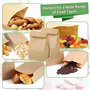 100 Pièces Sacs Sachets en Kraft - Marron Sacs Cadeaux - Petit Sac en Papier - Sac Papier Cadeau - Pochette Cadeau - Sacs Cadeau