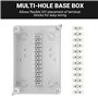 Boîte de Dérivation Étanche Exterieur IP65 - Coffret de Raccordement Apparent 150x110x70 mm - avec 10 presse-étoupes M20 avec jo