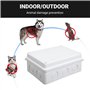 Boîte de Dérivation Étanche Exterieur IP65 - Coffret de Raccordement Apparent 150x110x70 mm - avec 10 presse-étoupes M20 avec jo