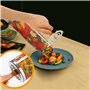 Lot de 2 Paniers à Barbecue Emboîtables - Acier Inoxydable 304 avec Poignée en Bois Amovible - Pour Légumes et Viandes - Accesso