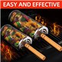 Lot de 2 Paniers à Barbecue Emboîtables - Acier Inoxydable 304 avec Poignée en Bois Amovible - Pour Légumes et Viandes - Accesso