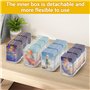 Boîte Rangement Cartes – Boîte Carteikarten Transparente avec Couvercle & Poignée – Rangement Cartes à Collectionner pour Bureau