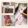 4 Boîtes Fleur Seche, Fleurs Sechees Naturel Fleur Séchées Bougie Fleurs Séchées Resine Epoxy avec Pincettes pour Artisanat, Car