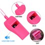 XIAQICA 72 Pièces Sifflets de Sport en Plastique Sifflet Enfant avec Cordon ColoréS Sifflet Sonore Fort et Net pour Entraîneurs 