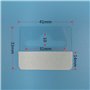Onglets de Suspension Adhésifs Transparents,100 PCS Onglets Suspendus Adhésifs Plastique avec Trous Fendus Cintre Autocollant Au
