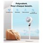 PNTCK Ventilateur sur Pied, Puissant 1500 m³/h, Flux d'air 7.5 m/s, avec Télécommande, 3 Modes 3 Vitesses, Minuterie 24h, Réglag