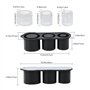 Flearitzo Bac à Glaçons en Silicone pour Stanley Cup Moule à Glaçons avec Couvercle Bac à Glaçons à 3 cylindres Creux pour gobel