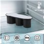 Flearitzo Bac à Glaçons en Silicone pour Stanley Cup Moule à Glaçons avec Couvercle Bac à Glaçons à 3 cylindres Creux pour gobel