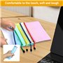 10 Pochette transparente zippée - Pochettes Zippées A5 - PVC - Imperméables en Maille - Pour Documents, Papier, Cosmétiques, Dev
