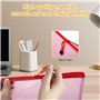 10 Pochette transparente zippée - Pochettes Zippées A5 - PVC - Imperméables en Maille - Pour Documents, Papier, Cosmétiques, Dev