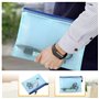 10 Pochette transparente zippée - Pochettes Zippées A5 - PVC - Imperméables en Maille - Pour Documents, Papier, Cosmétiques, Dev