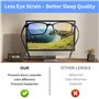 Lunettes de Lecture Homme - Lunettes de Vue Femme - Protection Anti-Lumière Bleue et UV - Matériau Plastique, Confortable et Lég