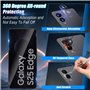 Wookfiss Verre Trempé Anti-Espion pour Samsung Galaxy S25 Edge, 2 Pièces Protection Écran et 2 Pièces Caméra Arrière Protecteur,