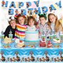 Kit Anniversaire Decoration Anniversaire avec Assiette Anniversaire Nappe pour 10 Personn