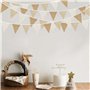 8M avec 24PCS Vintage Lin Triangle Drapeau Banderole pour Chambre d'enfa