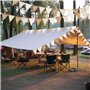 AOOTUERL Guirlande Fanions Toile de Jute Brun et Beige, 8M avec 24PCS Vintage Lin Triangle Drapeau Banderole pour Chambre d'enfa