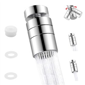 YDHfdc 360 Degrés Pivotant Aérateur de Robinet 2 Modes Réglable Robinet Cuisine Economiseur D'eau Pulvérisateur