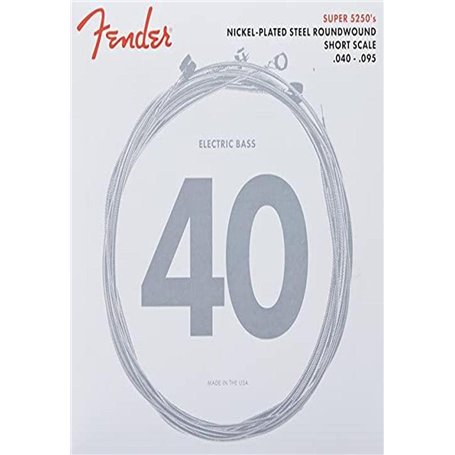 Fender Short Scale Bass 5250XL 40-95 - Nickel Plated Steel Roundwound