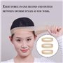 3 Pièces Bandeau de Perruque en Silicone Antidérapant, Bande Élastique Transparent Réglable sans Couture, pour Fixer les Perruqu