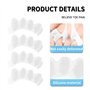 4 Pièces Blanc Séparateur d'Orteils en Silicone Souple,pour Hallux Valgus,Correcteur d'Oignons et Orteils en Marteau,Instantané 