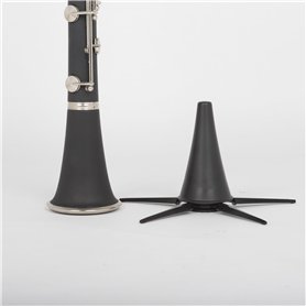 Support de clarinette en plastique noir – Compatible avec clarinettes en La et Sib – Cône court – Léger