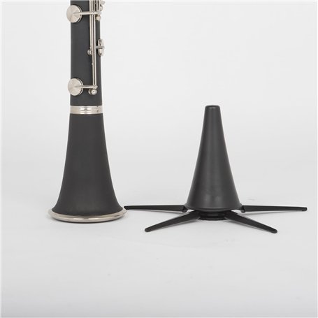 Support de clarinette en plastique noir – Compatible avec clarinettes en La et Sib – Cône court – Léger