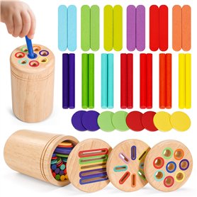 Mexgcom Jeux Montessori 3 en 1 Jouet