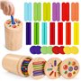 Mexgcom Jeux Montessori 3 en 1 Jouet