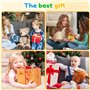Mexgcom Jeux Montessori 3 en 1 Jouet, Jouets Enfant 1 2 3 Ans, Jouet en Bois Éducatif avec Activités de Tri Sensoriel, Apprendre
