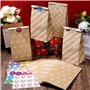 Mexgcom 24 X 13 X 8 CM Sacs en Papier Kraft, 20 Sacs en Papier et 48 Autocollants, AdaptéS Aux Anniversaires D'Enfants, CéLéBrat