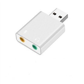 Asbter USB Port Analogique 7.1CH Mini USB Carte Son Carte Son USB à 3.5mm Femal Son Externe avec Micro Casque Adaptateur pour Ha