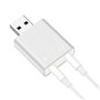 Asbter USB Port Analogique 7.1CH Mini USB Carte Son Carte Son USB à 3.5mm Femal Son Externe avec Micro Casque Adaptateur pour Ha