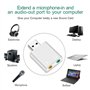 Asbter USB Port Analogique 7.1CH Mini USB Carte Son Carte Son USB à 3.5mm Femal Son Externe avec Micro Casque Adaptateur pour Ha