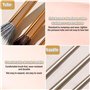 UZSUZZ 15 PCS Pinceaux Maquillage, Pinceaux pour EyeLiner, Ombres à Paupières et Sourcils, Pinceaux en Poils Synthétiques Ultra-