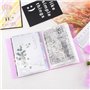 Briartw Album A6 pour ranger des autocollants et des photos avec 40 pages, matériau PP, poches intérieures transparentes, compac