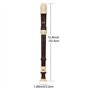 Heysland Flûte à bec soprano professionnelle amovible ABS 8 trous style baroque avec repose-pouce Sac de rangement pour doigt, s
