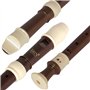Heysland Flûte à bec soprano professionnelle amovible ABS 8 trous style baroque avec repose-pouce Sac de rangement pour doigt, s