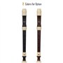 Heysland Flûte à bec soprano professionnelle amovible ABS 8 trous style baroque avec repose-pouce Sac de rangement pour doigt, s
