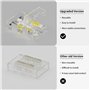 PAUTIX Kit de 11 Connecteurs LED 10mm 4Pin pour Ruban COB, Connecteur Rapide d'Angle RGB, Accessoires de Connexion pour Bande Lu