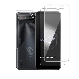 Wookfiss Verre Trempé(2)+Caméra Arrière Protecteur(2) pour ASUS ROG Phone 7 Film Protection Ecran Verre Trempe Glass Screen Prot