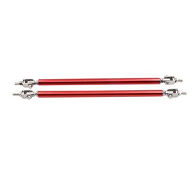 CENPEK Lot de 2 barres de fixation réglables pour pare-chocs avant Compatible avec la plupart des véhicules Rouge
