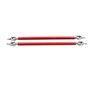 CENPEK Lot de 2 barres de fixation réglables pour pare-chocs avant Compatible avec la plupart des véhicules Rouge