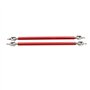 CENPEK Lot de 2 barres de fixation réglables pour pare-chocs avant Compatible avec la plupart des véhicules Rouge