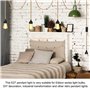Douille E27 avec Câble 6.8m en Corde de Chanvre Tressée Vintage et Interrupteur, Suspension Douille E27 Corde pour DIY Lampe Sus