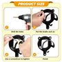 Supports pour Bride De Cheval: 6 Pièces Porte-Bridons en Métal, Crochets De Brides avec Tube D'expansion Et Vis pour Sellerie, C