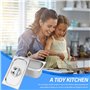 Lot De 3 Bols À Paner, Récipient Gastronorme, Bac Inox Alimentaire Avec Couvercle, Plat Four Inox Plat Inox Barbecue 17,5 X 11 X